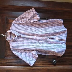 Croft and Barrow Easy Care mens shirt, 2XL, Blue and Pink